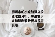 柳州市的小吃加盟店投资收益分析，柳州市小吃加盟利润分析与投资策略