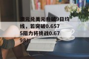 澳元兑美元升破9日均线，若突破0.6575阻力将挑战0.6798！
